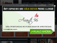 Tablet Screenshot of constructora-alianza.com